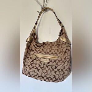 Y2K vintage Coach Penelope Signature Jacquard Hobo Shoulder Bag